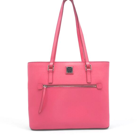 Dooney & Bourke Handbags - Dooney & Bourke Saffiano Leather Shopper Tote CORAL - Very Good Used - Fast Ship